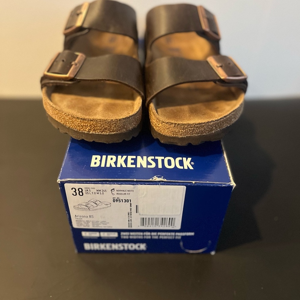 Birkenstock Arizona leather sandals size 38